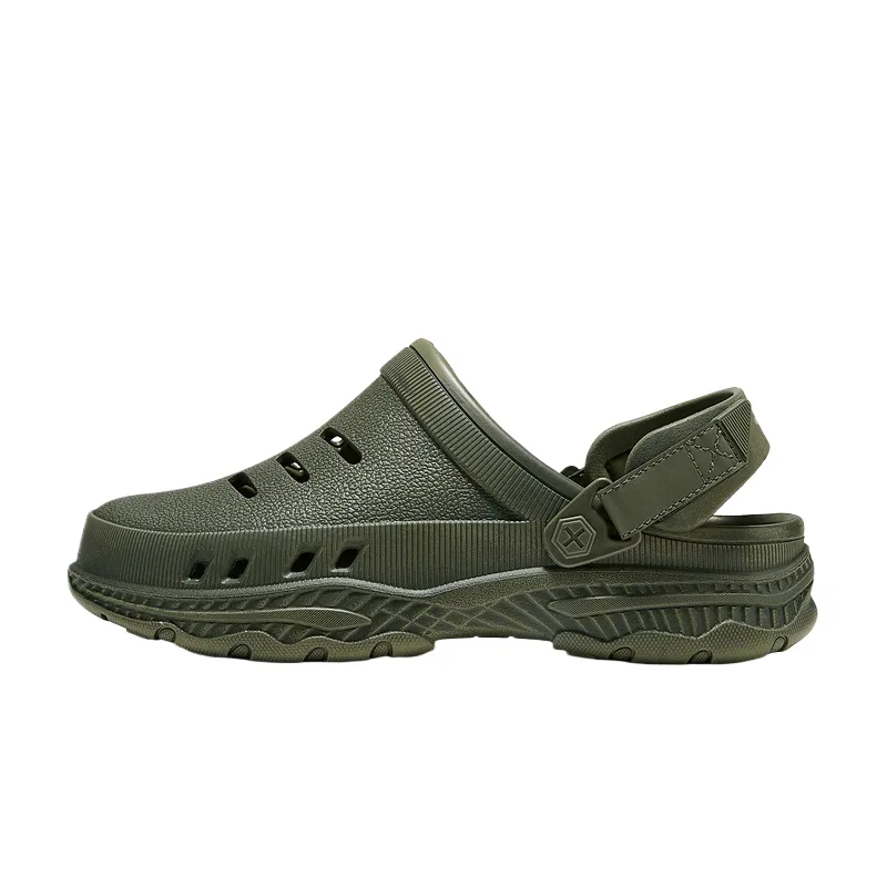 Сабо из EVA Skechers оливково-зеленые