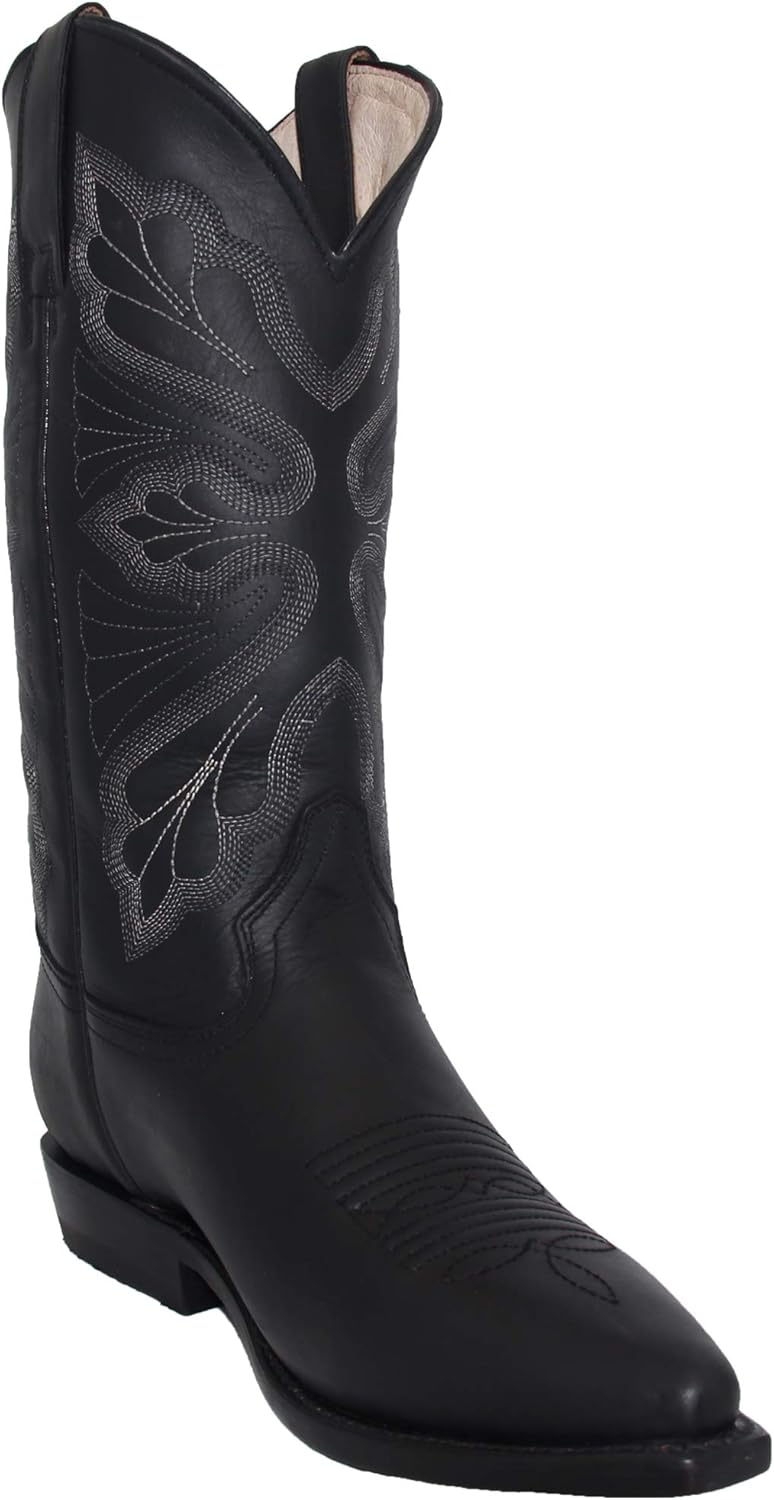 

Мужские ковбойские сапоги из натуральной кожи Western Shops, кожаные сапоги Western с носком J The Western Shops, черный