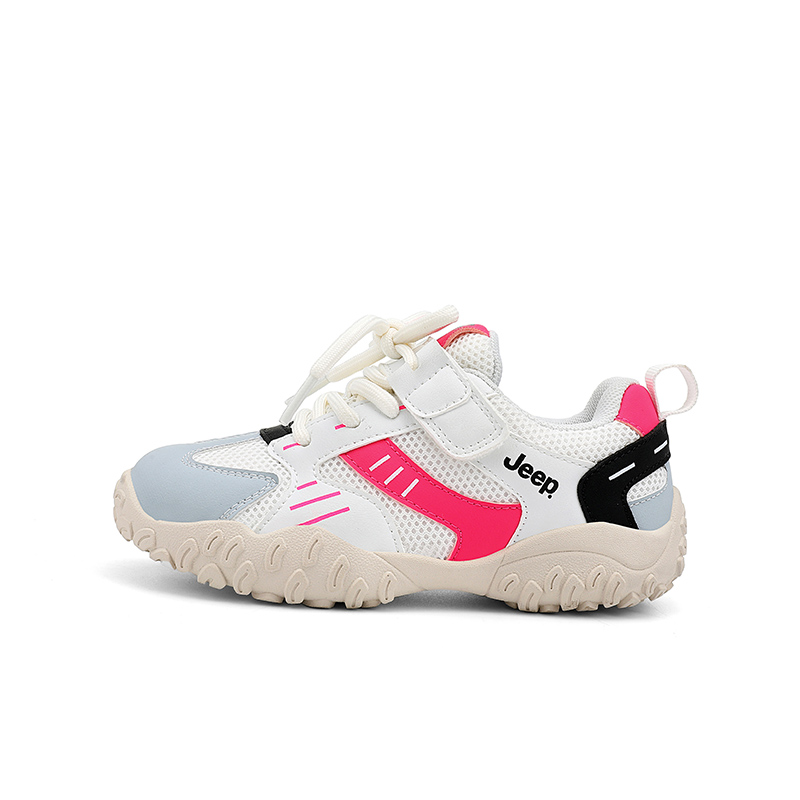 

Jeep Беговые кроссовки для детей с антиударной амортизацией, дышащие, на низком ходу, цвет ivory white powder