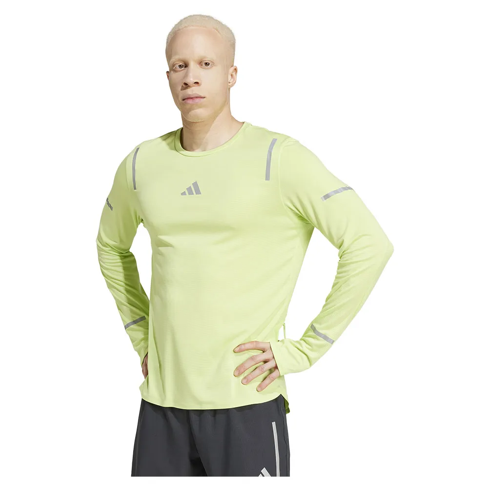 

Футболка adidas Ultimate Running Reflective long sleeve, желтый