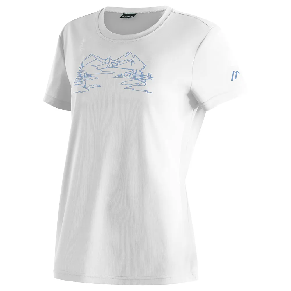 

Футболка с коротким рукавом Maier Sports Wilma Print, белый