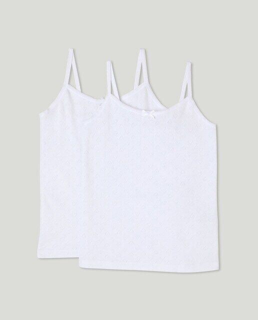 

Комплект из двух футболок для девочек Cotton Juice, белый