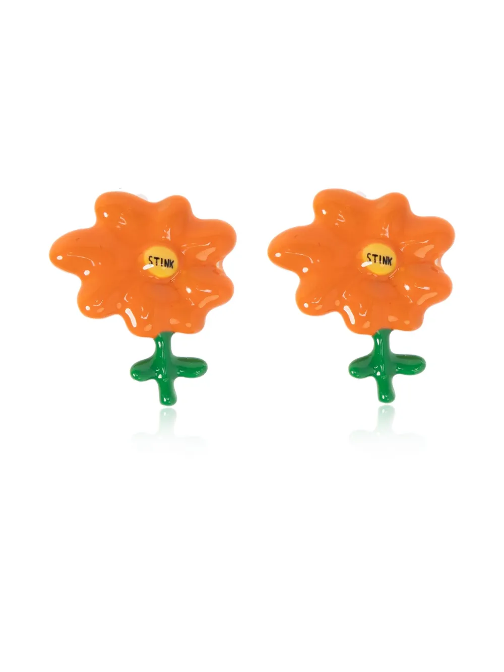 

Серьги-гвоздики Joy Flower X David Shrigley MARC JACOBS, оранжевый