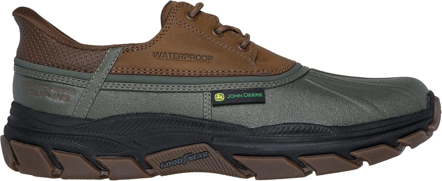 Кроссовки Skechers Men's X John Deere Respected Dancing Trainers, коричневый/оливковый — фото 3