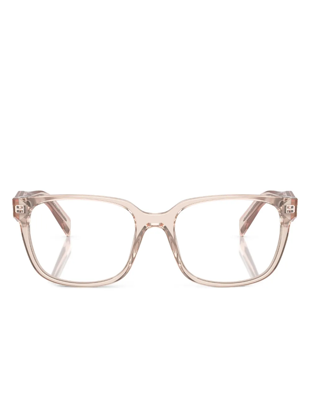 

Очки в квадратной оправе Prada Eyewear, розовый