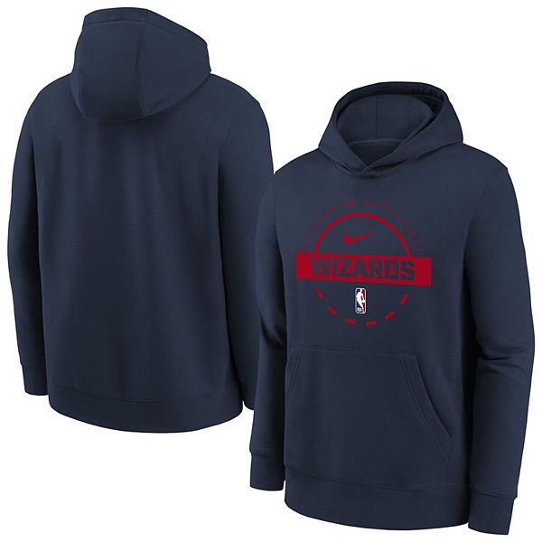 

Толстовка с капюшоном Youth navy Washington Wizards 2025/26 Club Fleece Nike
