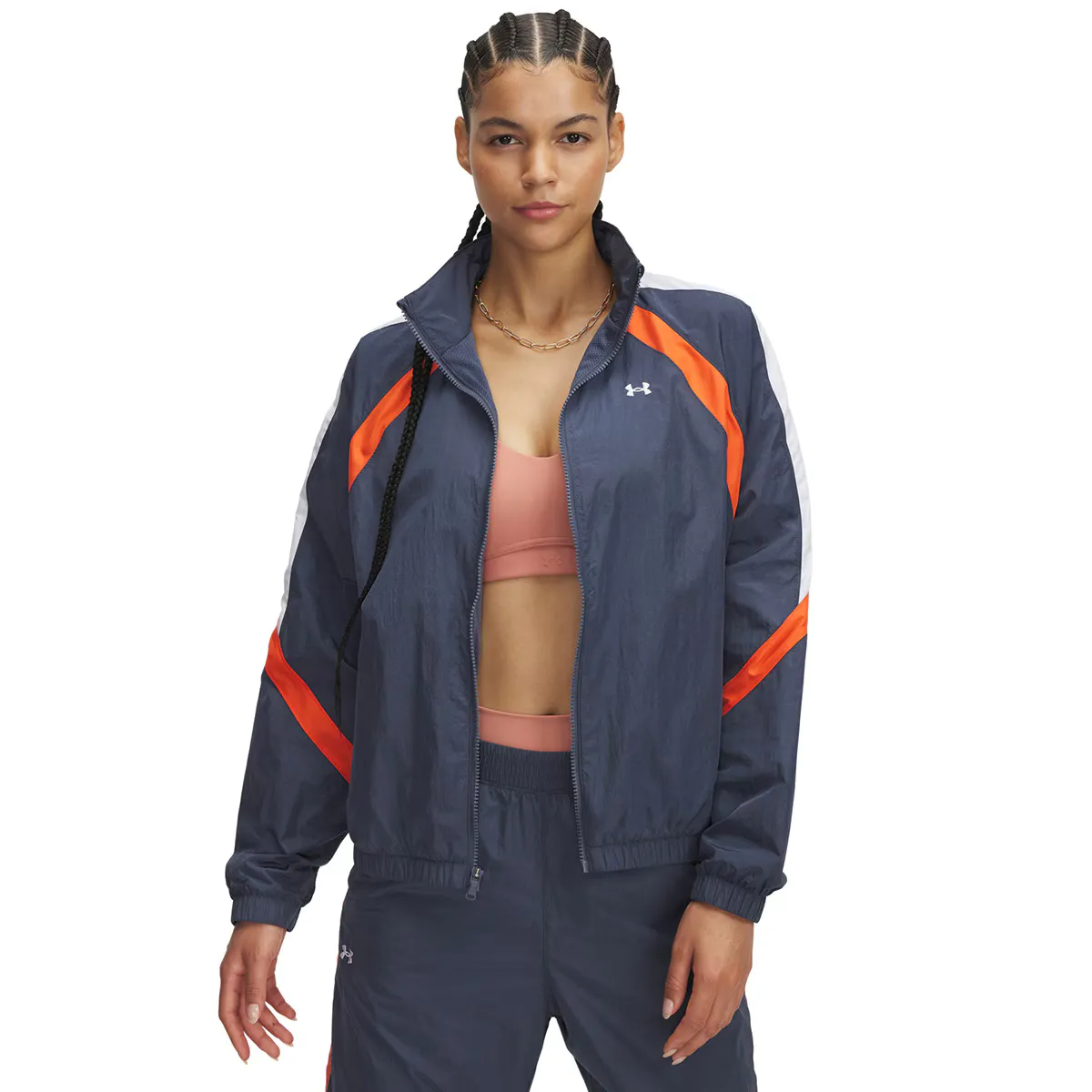 

Женская спортивная куртка Icon Crinkle Under Armour, серый