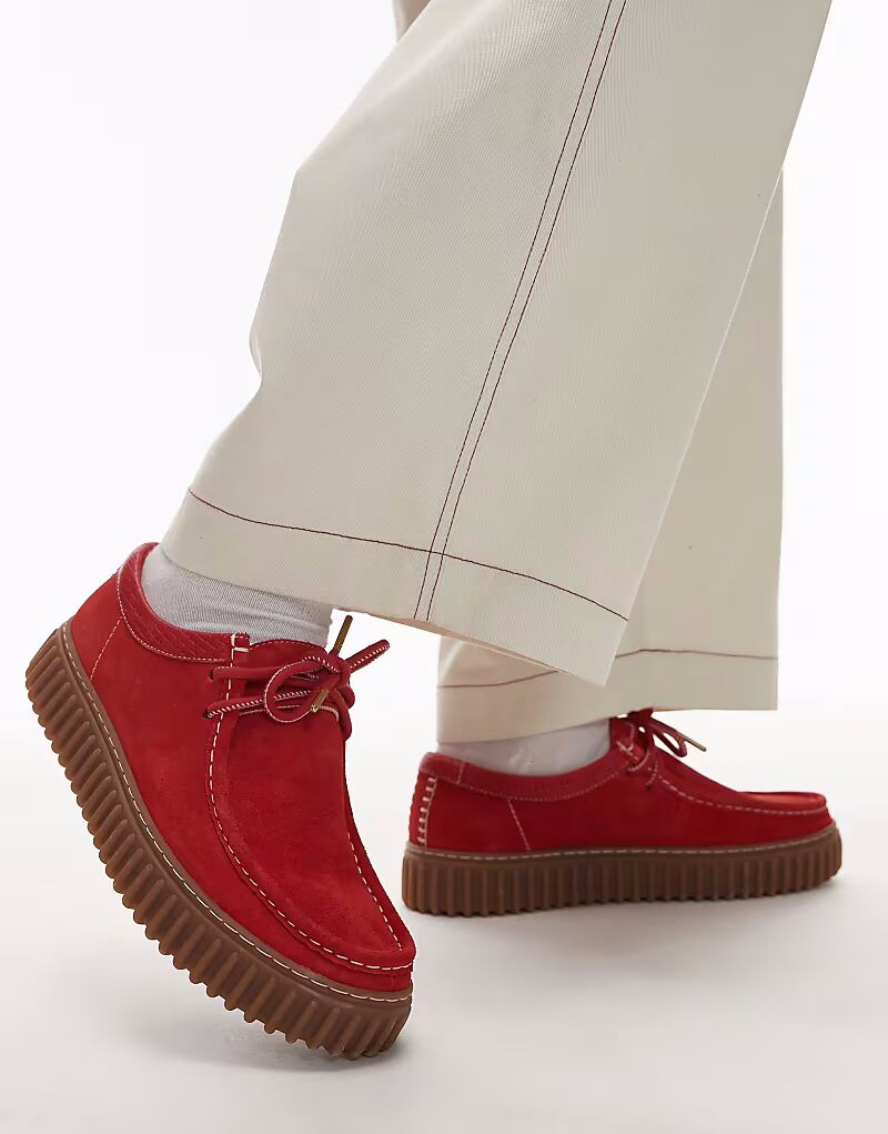 

Туфли Clarks Torhill lo из красной замши
