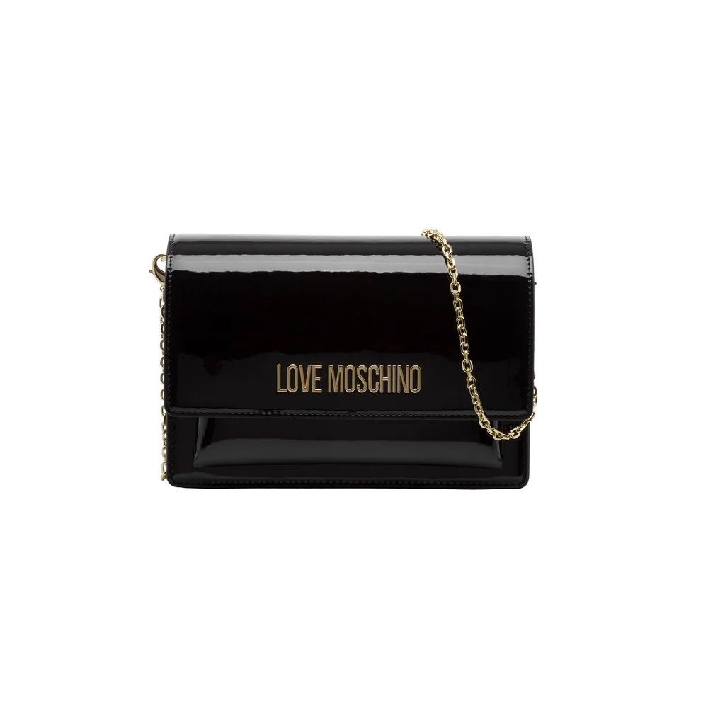 

Сумка через плечо из глянцевой искусственной кожи Chic LOVE MOSCHINO, черный