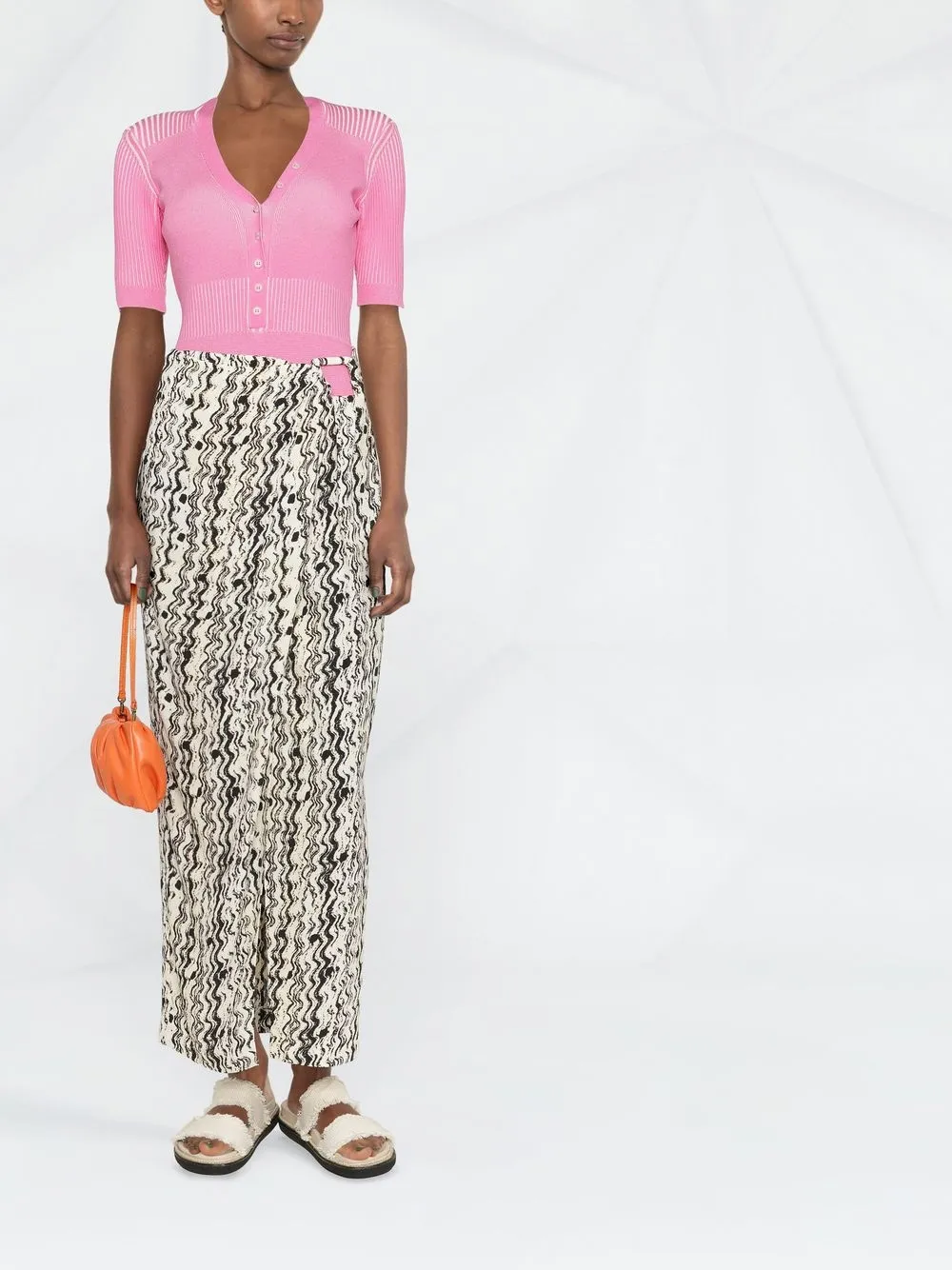 

Боди Le Body Yauco с воротником поло JACQUEMUS, розовый