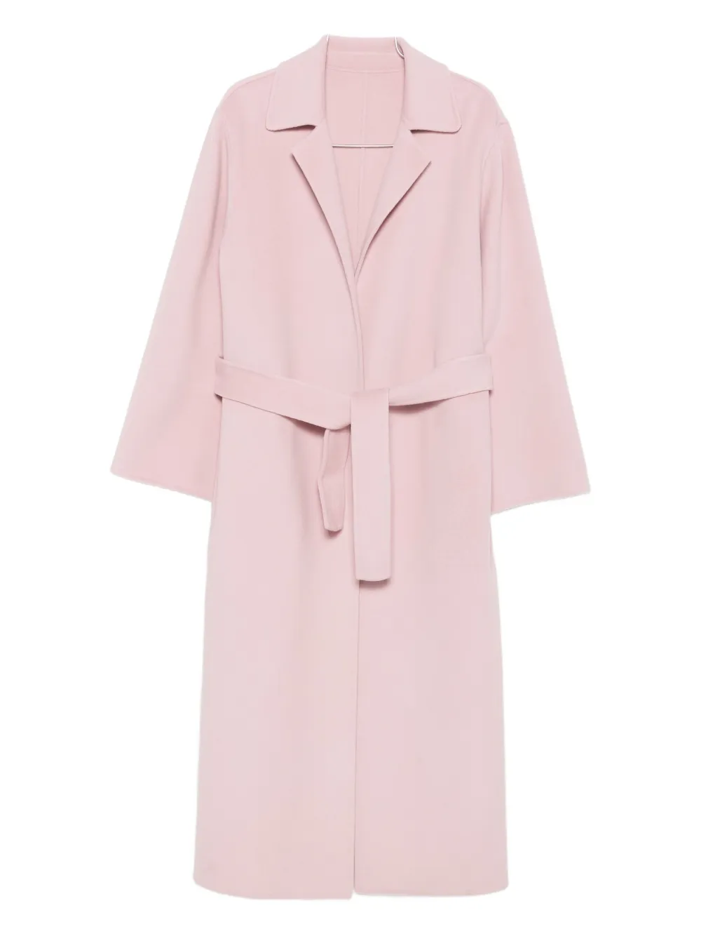 

Пальто с поясом и лацканами Alberta Ferretti, розовый