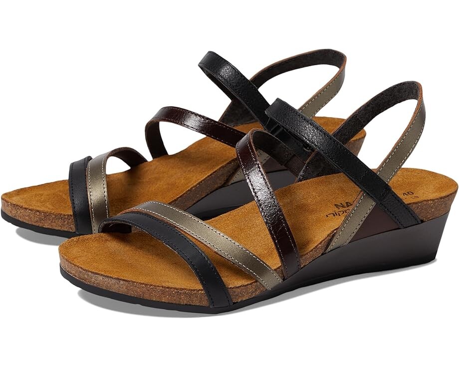 

Туфли Naot Hero, цвет Black Leather/Walnut Leather Combination