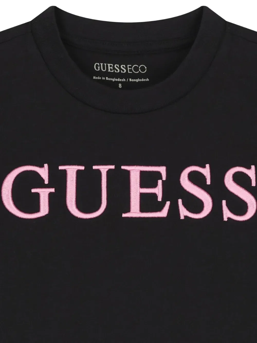 Футболка с вышивкой Guess Kids, черный — фото 3
