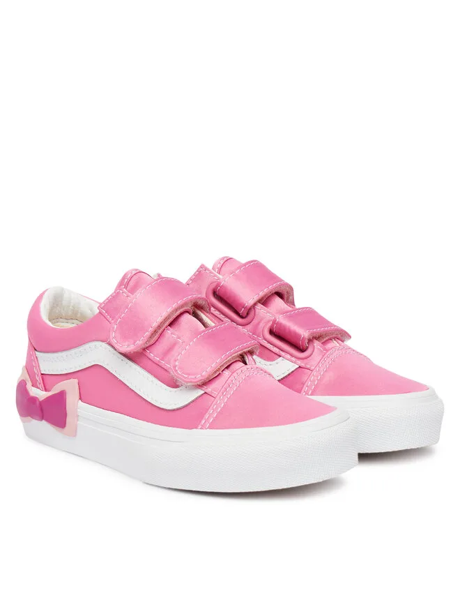 Vans Кроссовки Old Skool V Bow из ткани VN000EDCFRQ1 розовые — фото 2