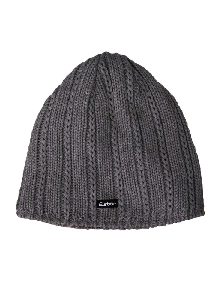

Шапка Eisbär Mützen Beanie Bures, серый