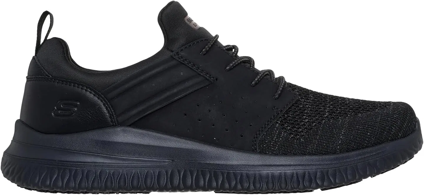 Мужские рабочие кроссовки Skechers Delson 3.0 Oteron 200291EC BLK, черные — фото 3