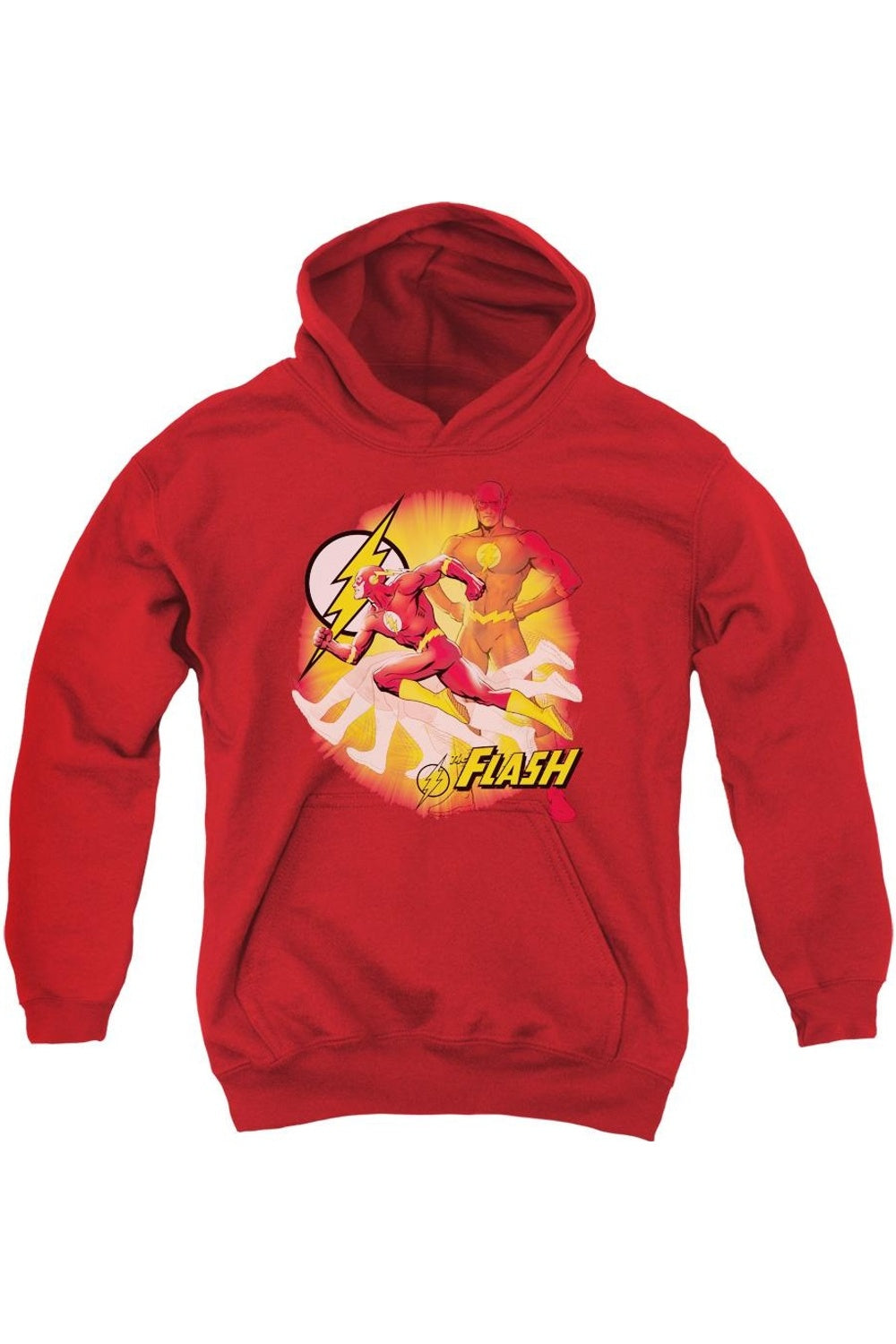 

Молодежная толстовка с капюшоном Justice League of America "Молниеносная" Gildan, красный