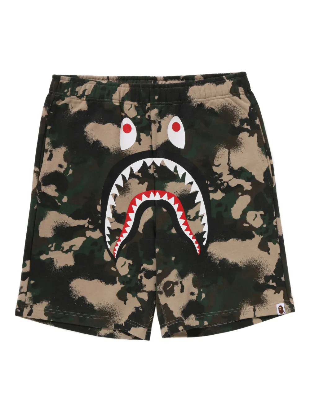 

Шорты с камуфляжным принтом A BATHING APE, зеленый