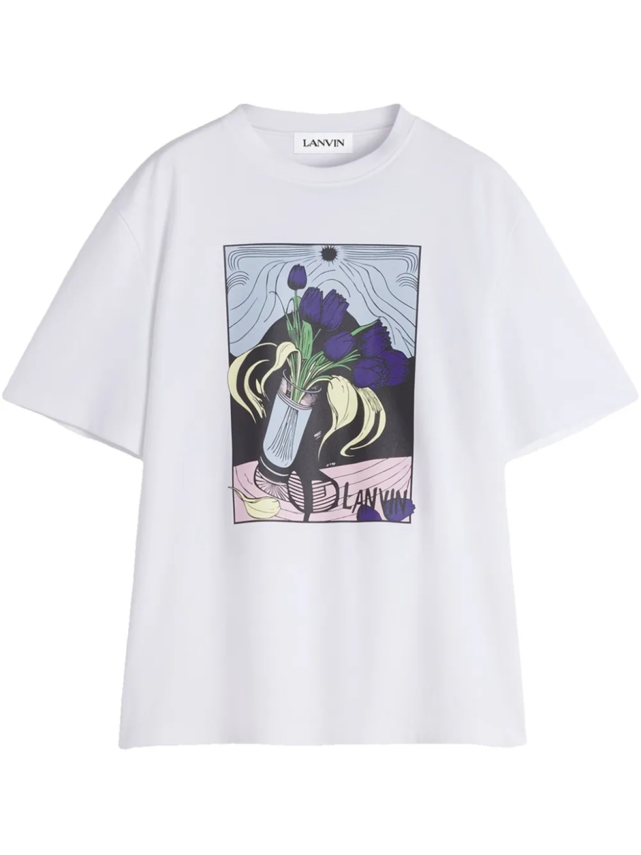 

Футболка с короткими рукавами Lanvin, белый