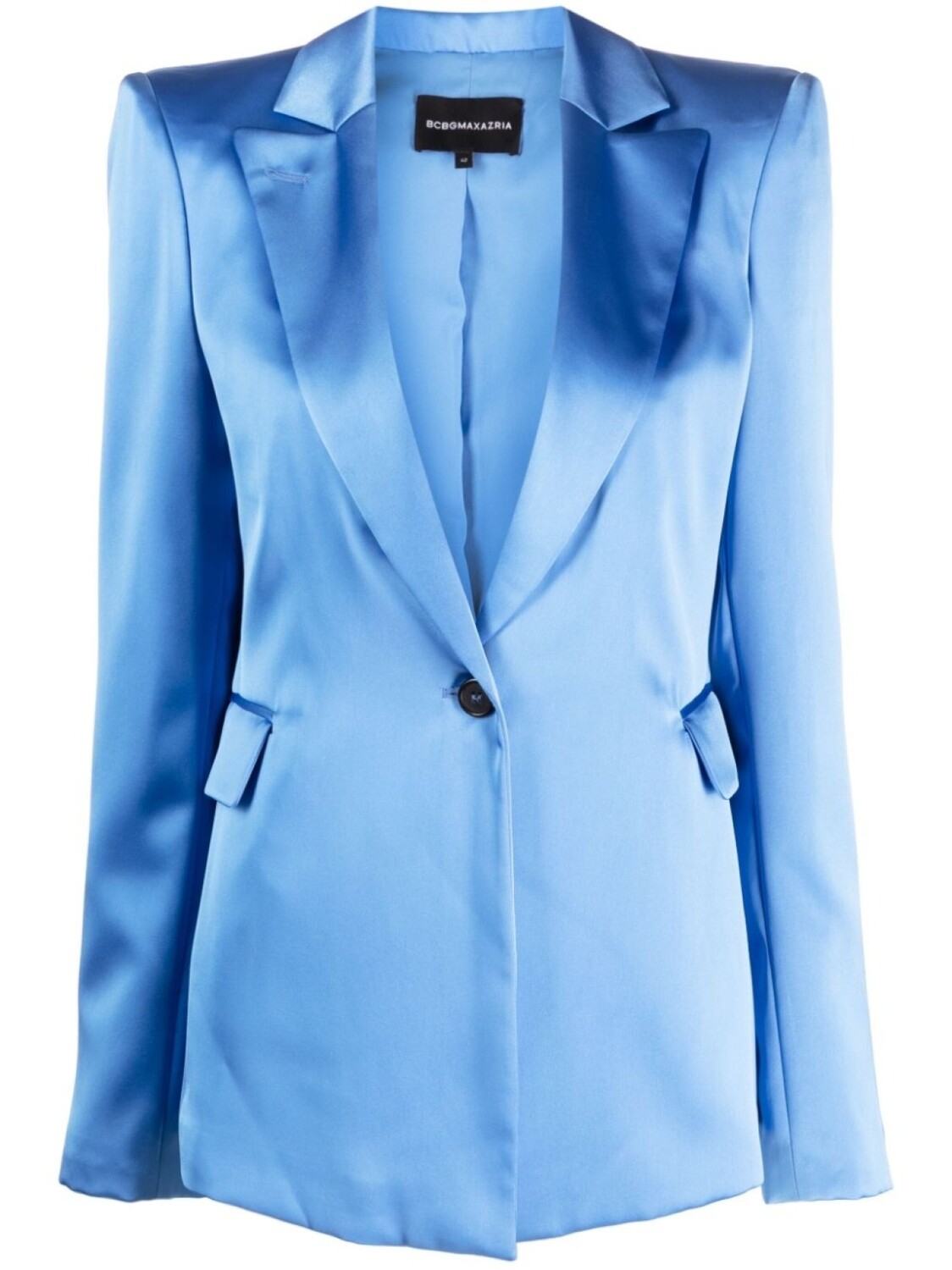 

BCBG Max Azria атласный блейзер, синий