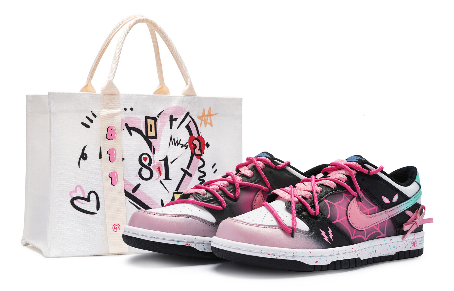 

Кроссовки Nike Dunk Skateboard Shoes Women's Low-Top Pink