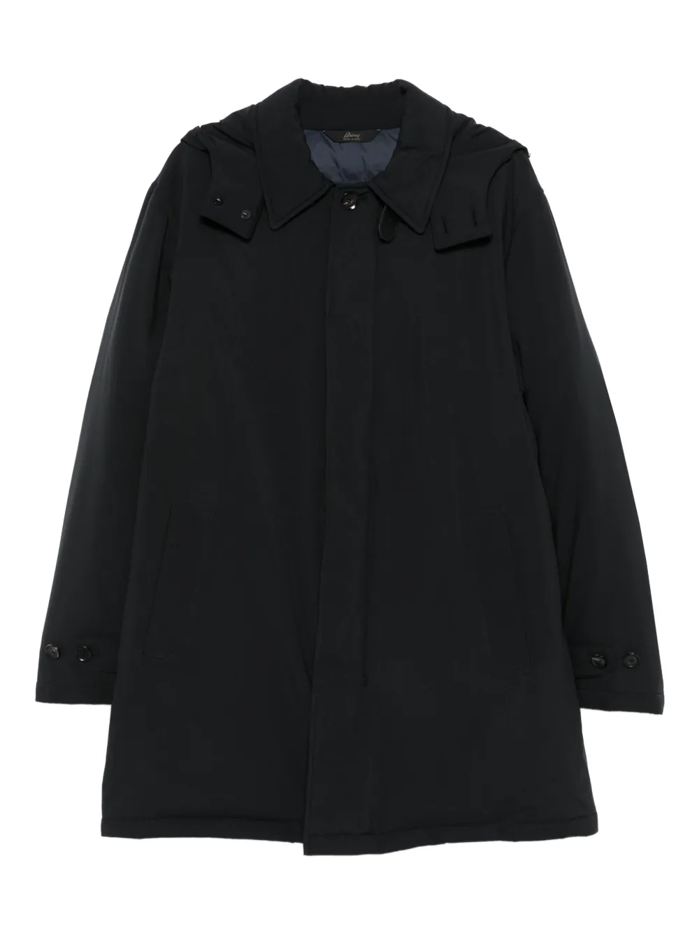 

Пальто с капюшоном Brioni, черный