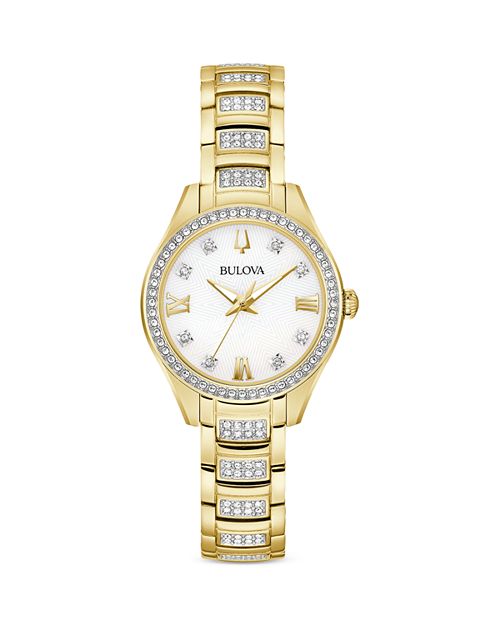 

Хрустальные часы, 28,5 мм Bulova, цвет White