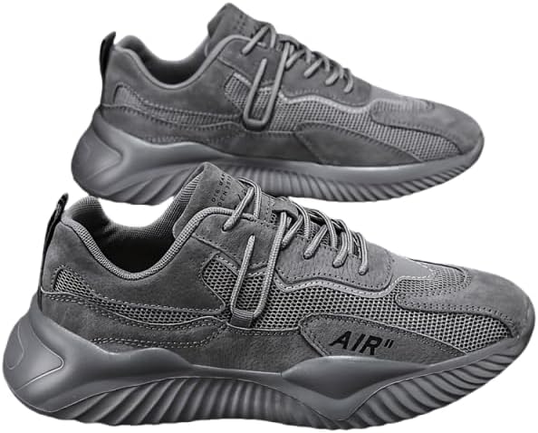 

Дышащие и износостойкие мужские кроссовки на шнуровке, легкие мужские повседневные спортивные обувь Azttoztto, серый