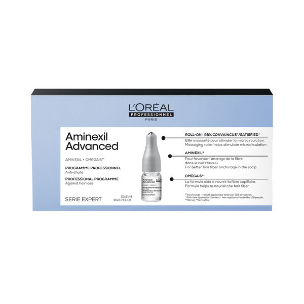 

Ампулы для волос, 10x6 мл L'Oréal Professionnel Paris Aminexil advanced