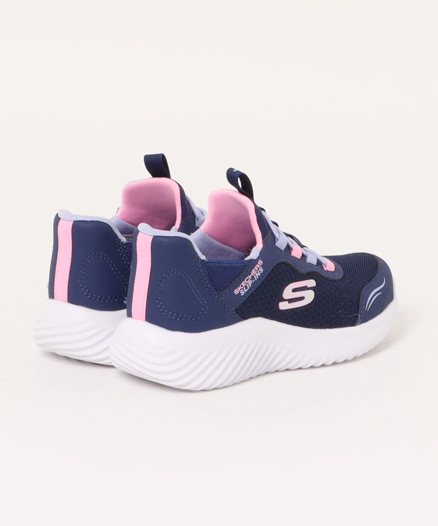 Детские кроссовки SKECHERS SLIP-INS:BOUNDER-SIMPLE CUTE розовые — фото 2