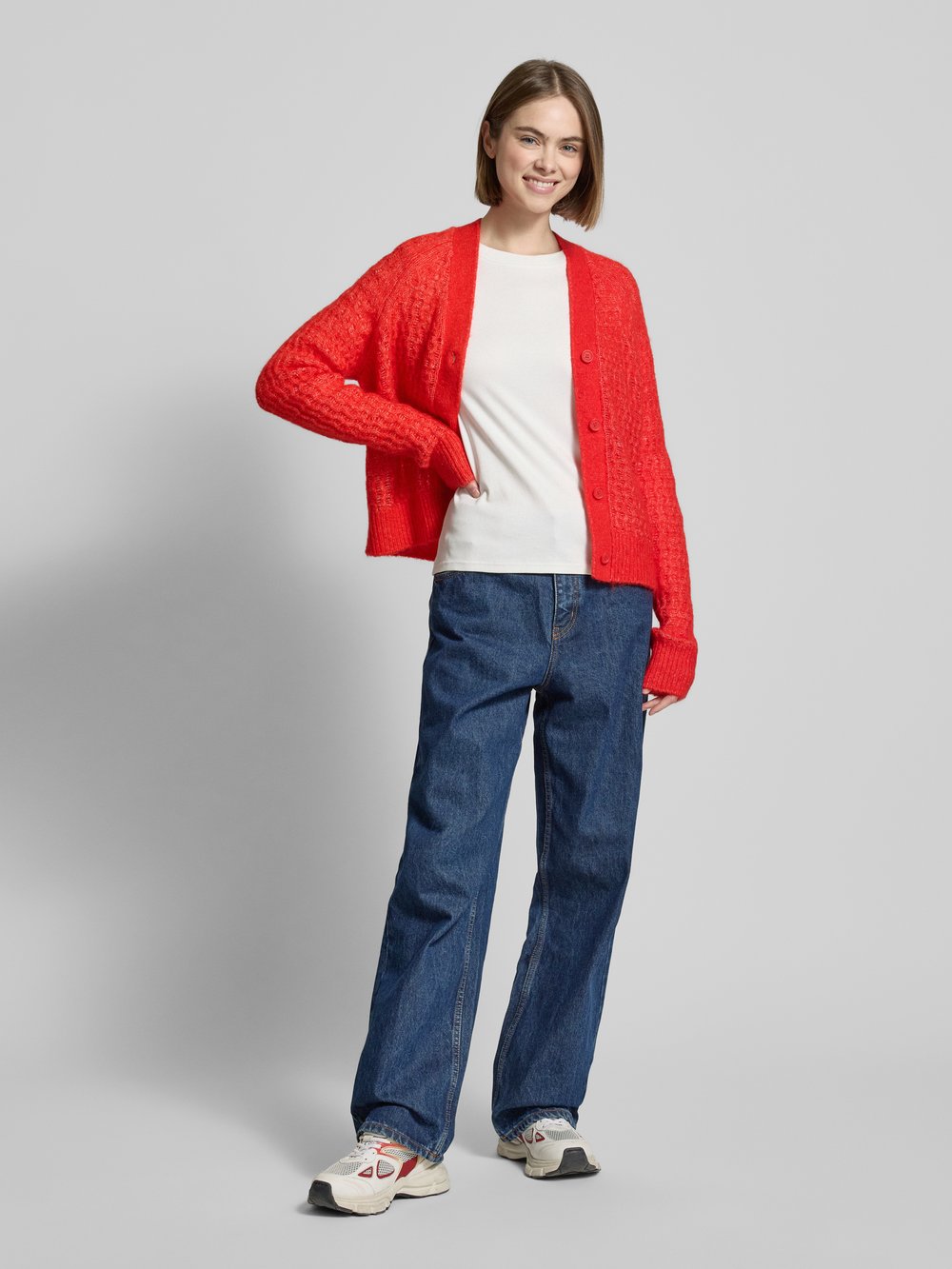 

Кардиган с планкой на пуговицах Marc O'Polo Denim, красный
