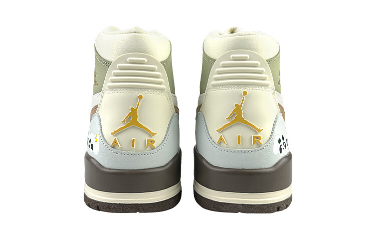 Кроссовки JORDAN Legacy 312 Vintage Basketball Shoes Women's High-Top Black/Brown — фото 4