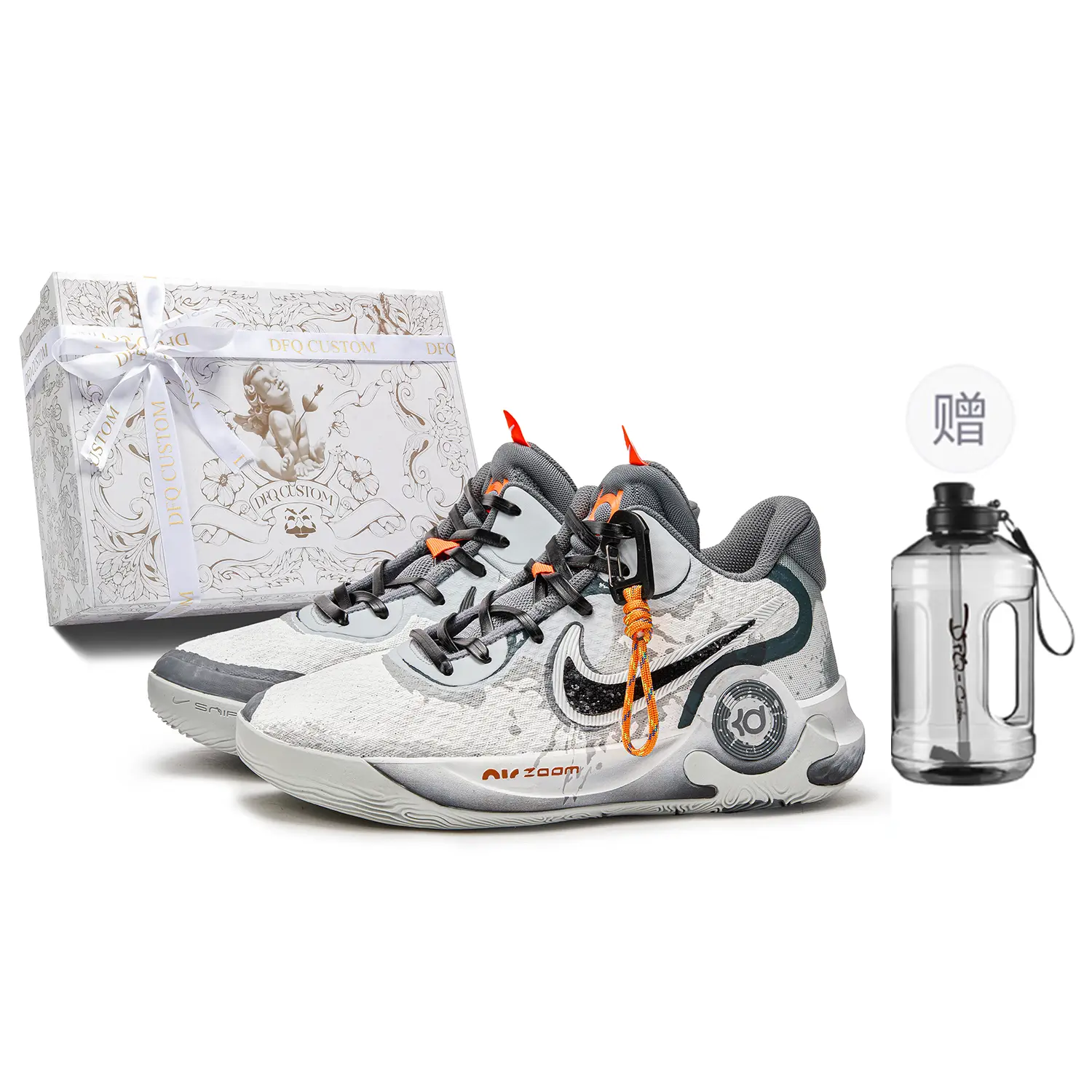 

Баскетбольные кроссовки Trey 5 Basketball Shoes Unisex Low-Top Gray White Nike
