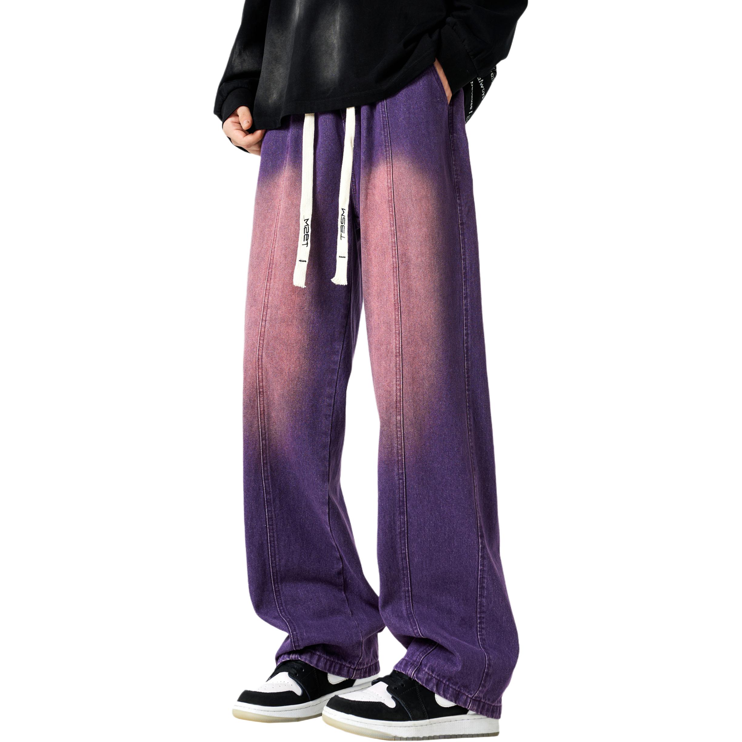 

Джинсы Unisex для весны и осени TBSM, фиолетовый