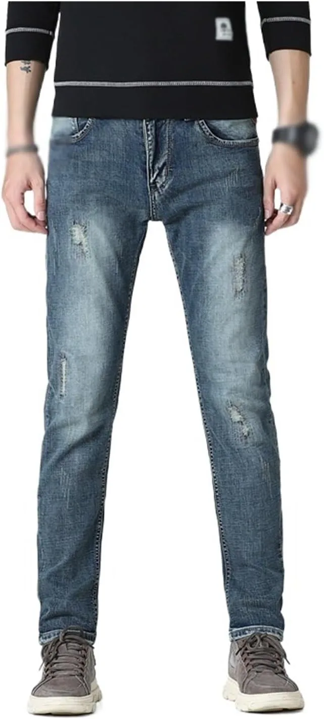 

Осенне-зимние джинсы Retro Stretch Slim Straight Leg для мужчин SIDUFHAOPKLL