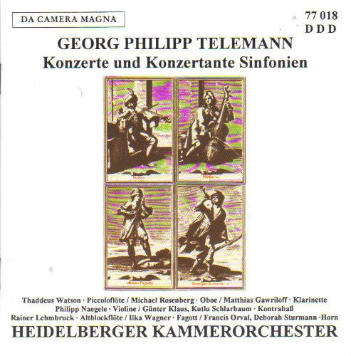 

CD диск Telemann / Heidelberger Kammer: Konzerte & Konzertante