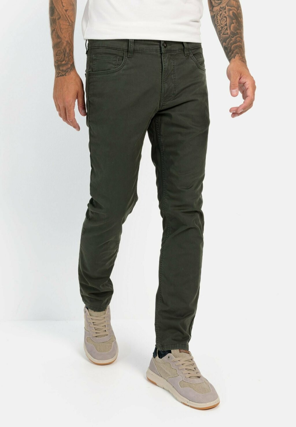 

Джинсы облегающего кроя 5-POCKET camel active, темно-зеленый