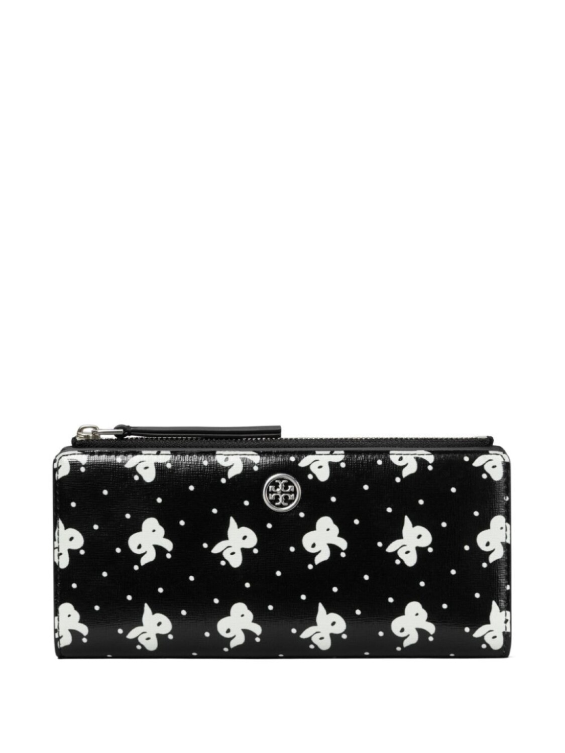 

Tory Burch Robinson Печатный кошелек, черный