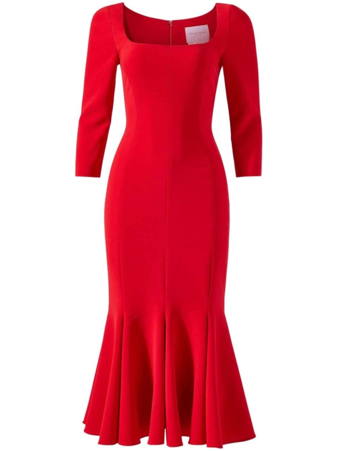 

Платье миди фасона «труба» Carolina Herrera, красный