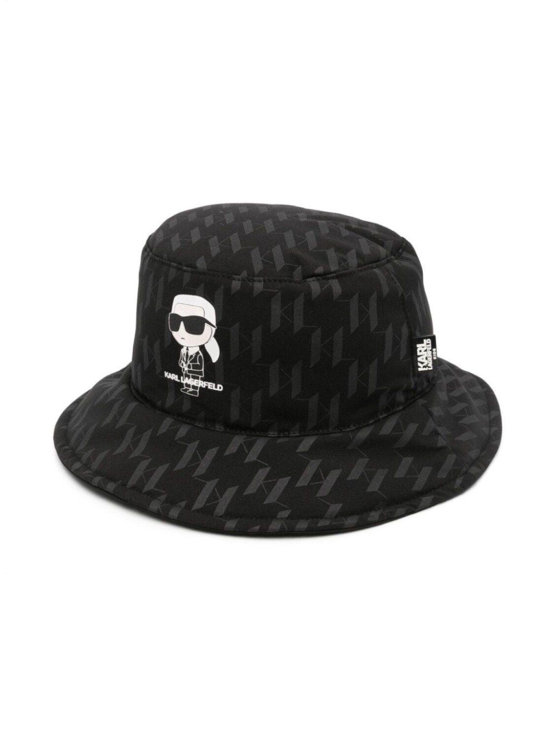 

Karl Lagerfeld Kids панама с принтом Ikonik Karl, черный
