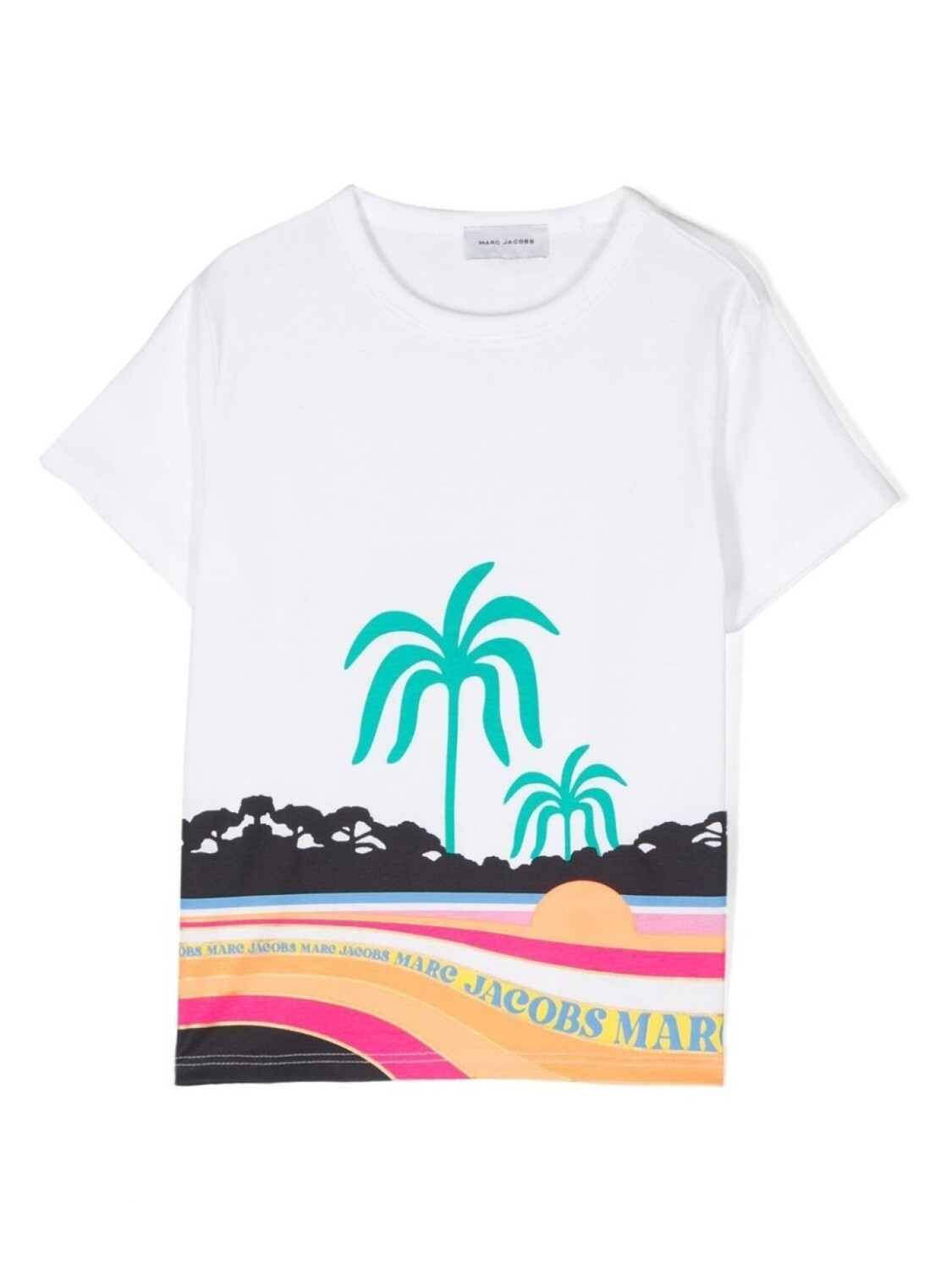 

Marc Jacobs Kids футболка с принтом, белый