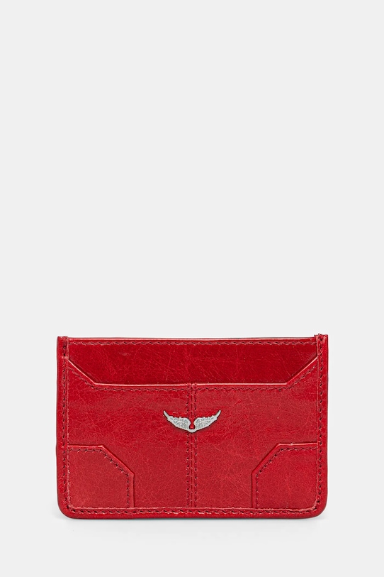 

Кожаный чехол для карт Zadig&Voltaire, красный