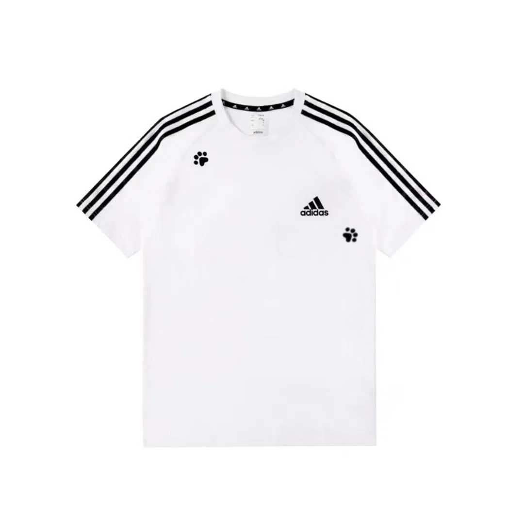 Футболка с принтом Adidas White