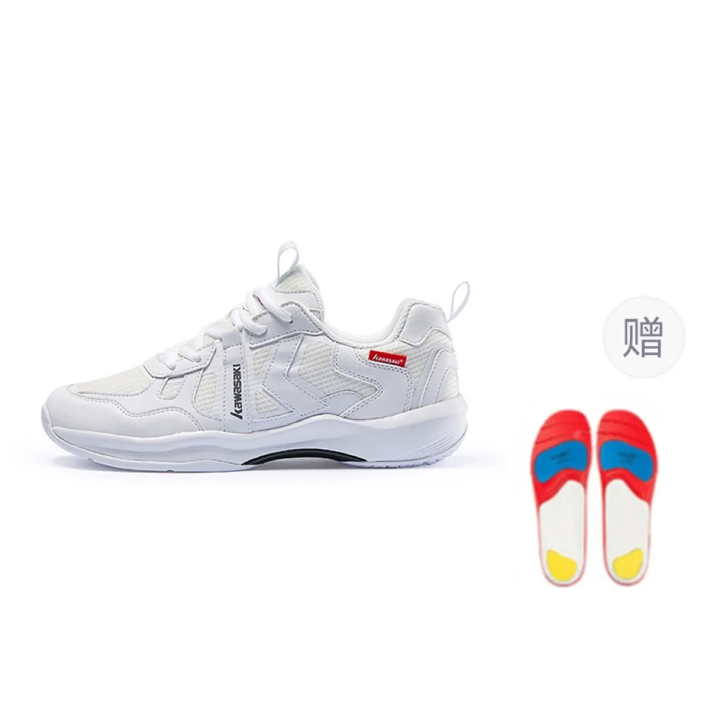 Kawasaki Кроссовки для бадминтона Glory Series Cushioning Lightweight Low top Unisex Stone Gray — фото 4