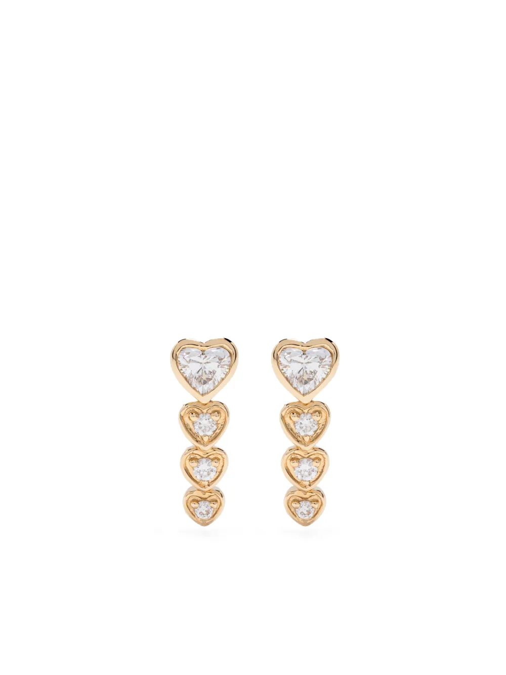 

Серьги из желтого золота с бриллиантами SHAY, золотой