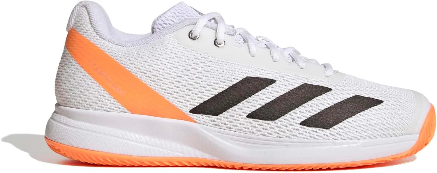 Мужские теннисные кроссовки Adidas Courtflash Speed ​​2, Ftwr White Core Black Lucid Orange — фото 2