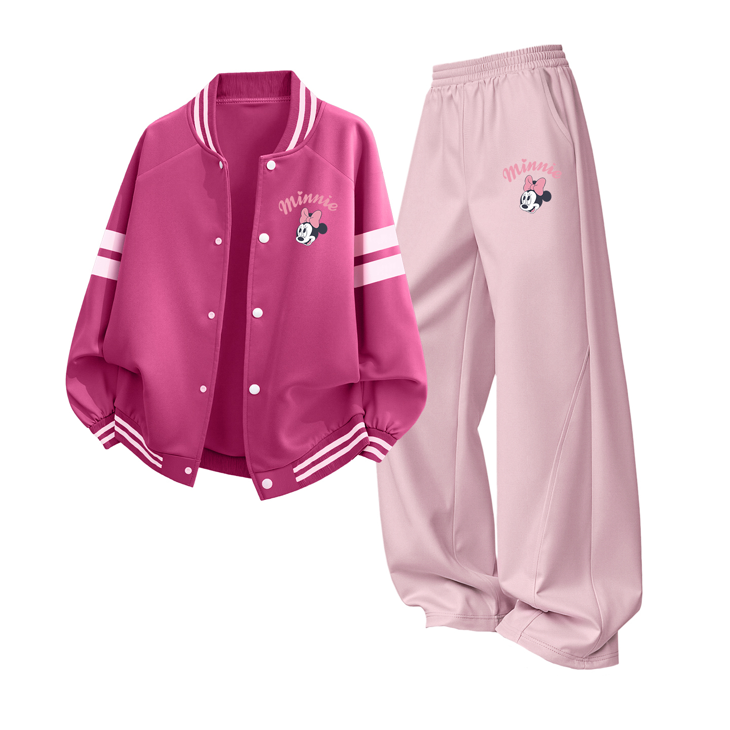 

Детская повседневная спортивная одежда Disney, розовый