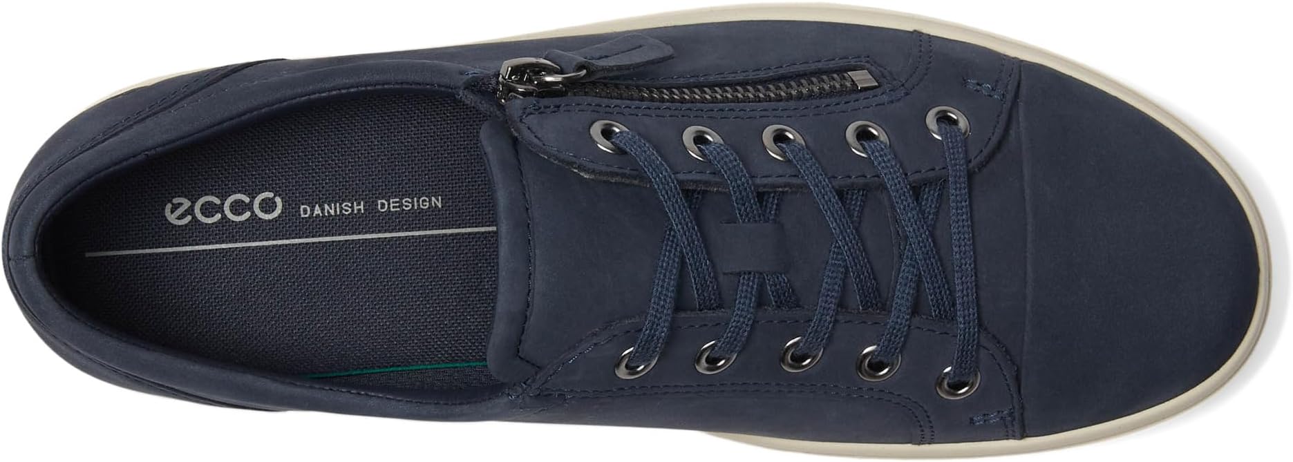 Кроссовки ECCO Soft Classic Lace Side Zip Sneaker, цвет Marine — фото 2