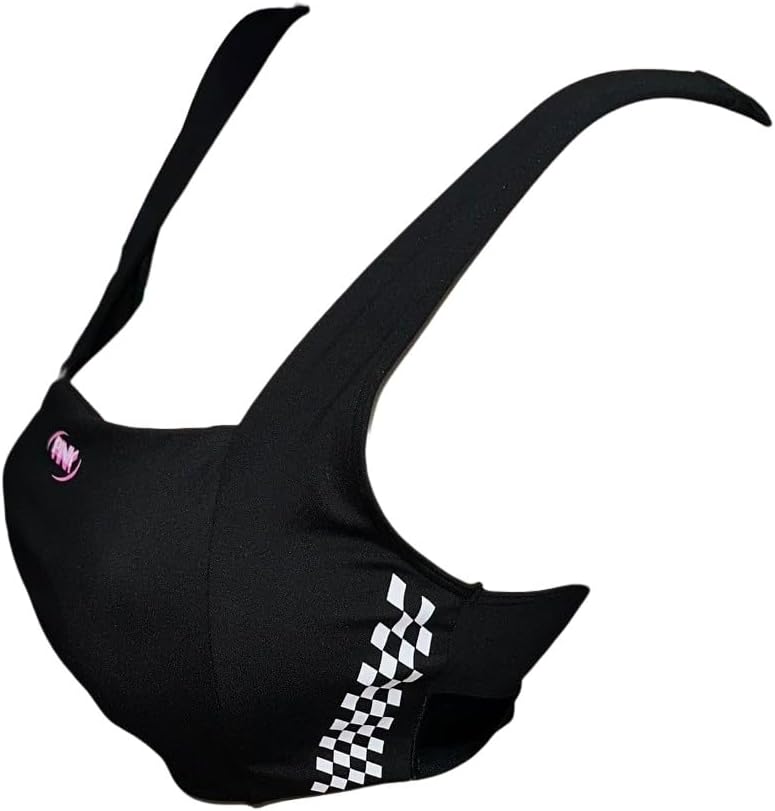 

Бюстгальтер Victoria's Secret Pink Ultimate Sport Squareneck, цвет черный, новый, Black Racing