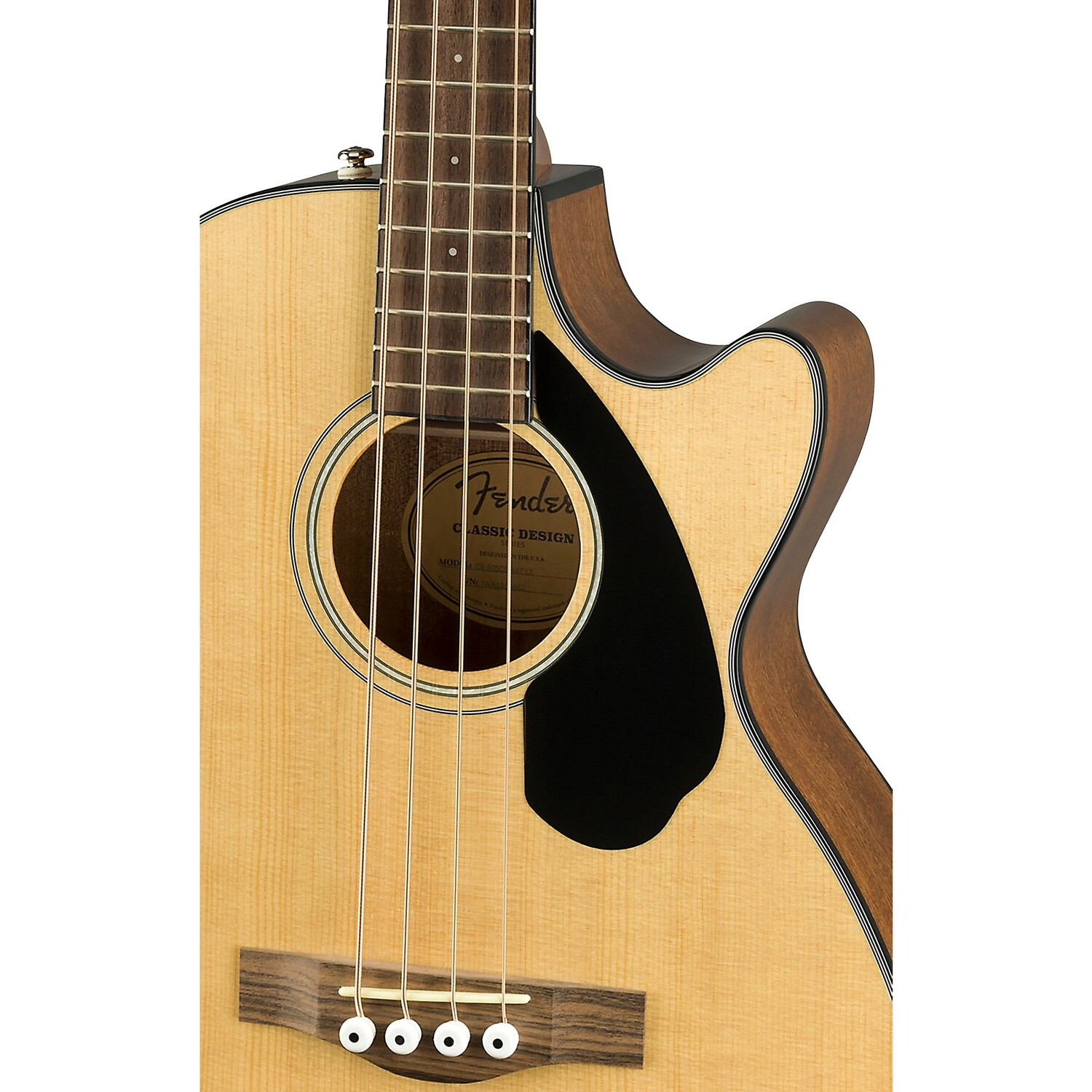 

Акустически-электрическая бас-гитара Fender CB-60SCE Natural